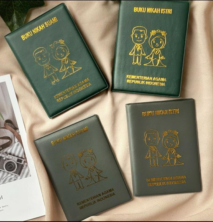 Gambar Cover Buku Nikah Hard Cover / Sampul Buku Nikah Suami Istri Emboss dari rezeki langit store Kab. Sleman Tokopedia
