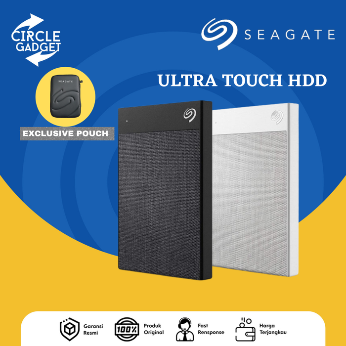Gambar SEAGATE BUP Ultra Touch HDD Type C 1TB / 2TB - External HDD Original - 4 tb, Putih dari Circle Gadget Jakarta Pusat Tokopedia