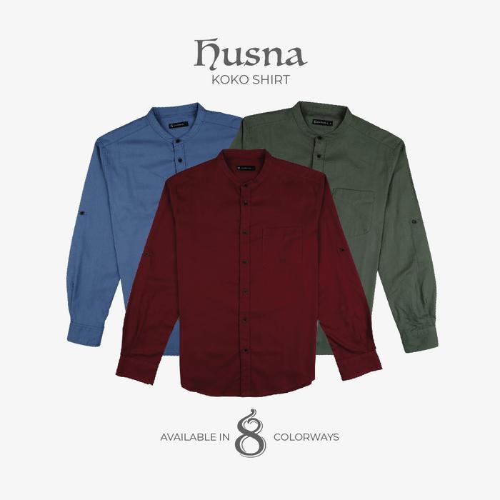 Gambar Cotton Inch x Coop Design - Husna Kemeja Koko Polos Lengan Panjang dari COTTON INSTYLE OFFICIAL SHOP Kota Bandung Tokopedia