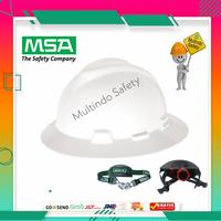 Gambar Helm Proyek Kerja Safety MSA Lokal Fullbrim Fastrack+Tali Dagu - Putih dari Multindo Safety Kota Administrasi Jakarta Barat 1 Tokopedia