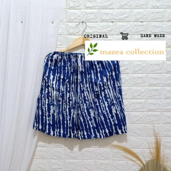 Gambar Celana Pendek Wanita/Pria Santai Motif Tie Dye Stripe Rayon Prima dari mazea collection_NEW Kab. Sleman 2 Tokopedia