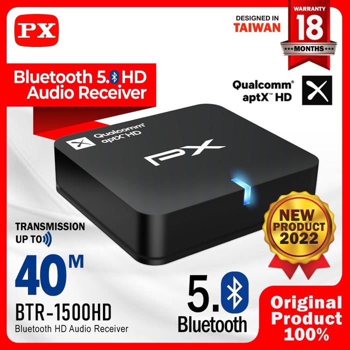 Gambar Bluetooth Receiver Audio 5.0 aptX HD Wireless Stereo PX BTR-1500HD dari Stevenson Audio Kota Administrasi Jakarta Pusat Tokopedia