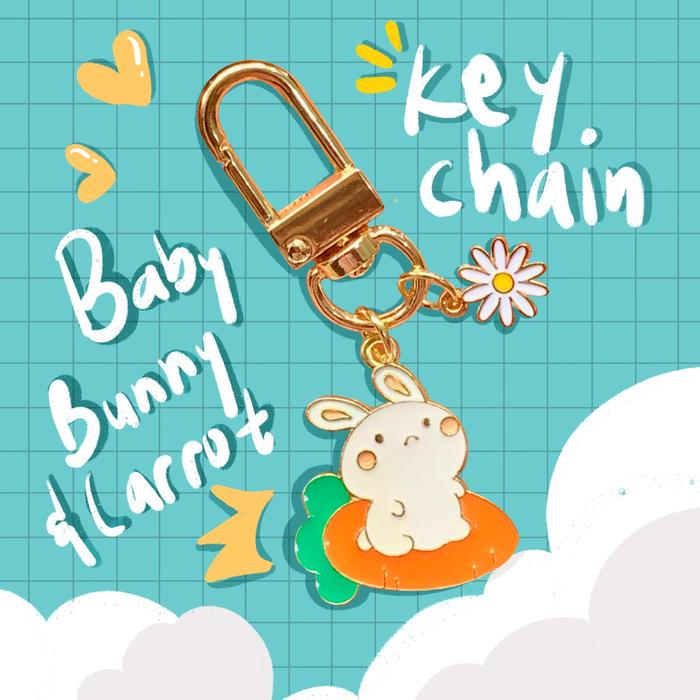 Gambar Baby Carrot & Bunny Keychain dari Chiadorable Kab. Bogor Tokopedia