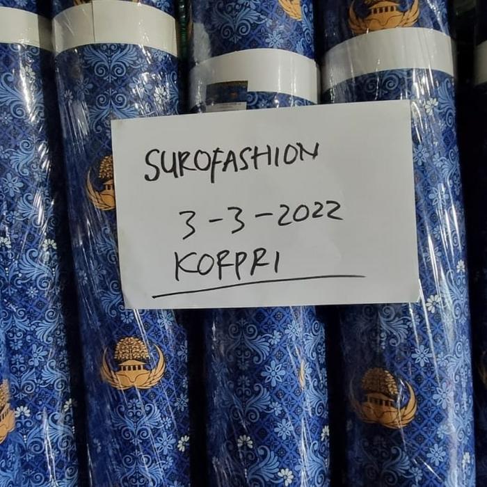 Gambar kain batik Korpri c50 harga 2,5meter dari surofashion Kab. Cirebon Tokopedia