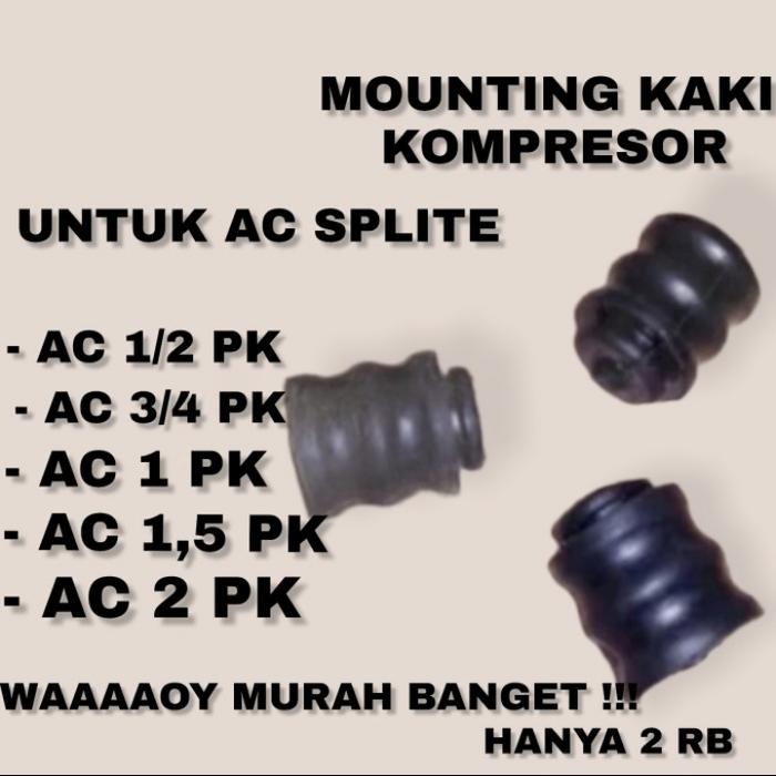 Gambar Karet Kaki Mounting Bantalan Kompresor AC SPLITE Universal dari GENTA JAYA PART Kab. Bogor Tokopedia