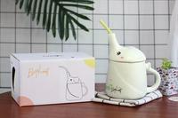 Gambar Mug Keramik Unik dan Lucu 962A , Gelas Gajah Ada Tutup dan Sedotan dari market fancy Jakarta Barat 5 Tokopedia