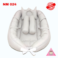 Gambar KASUR BAYI PREMIUM MOTIF POLOS ABU BERKELAMBU / TEMPAT TIDUR BAYI LUCU dari Numax Baby Store Kota Kediri 2 Tokopedia