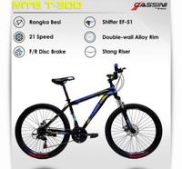 Gambar SEPEDA MTB 26 CASSINI T-300 3 x 7 SPEED MECHANICAL DISC BRAKE dari Kayumas Bike Kota Denpasar 2 Tokopedia