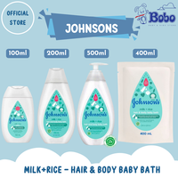 Gambar Johnsons Baby Milk + Rice - Hair & Body Baby Bath dari tokobobobalikpapan Kota Balikpapan 1 Tokopedia