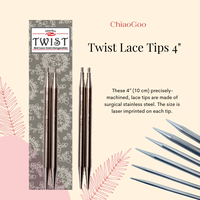 Gambar Jarum Rajut ChiaoGoo Twist Lace IC Tips 4" (10 cm) - 2.50mm dari Nofiberphobia Kota Surabaya 1 Tokopedia