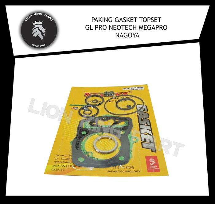 Gambar PAKING GASKET TOPSET GL PRO NEOTECH MEGAPRO TIGER NAGOYA dari LION KING-PART Kab. Bandung Tokopedia
