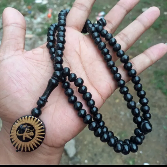 Gambar Kalung tasbih kayu walikukun asli tasbih lafadz Allah dari Fanisaa shop Kab. Banyuwangi 5 Tokopedia