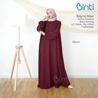 Gambar new bayna maxy dress jumbo gamis wanita big size airflow by Binti dari ILYASSA SHOP SOLO Kota Surakarta 1 Tokopedia