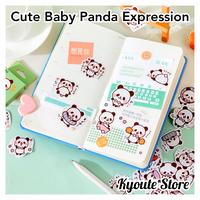 Gambar Sticker Cute Baby Panda Expression Scrapbook Journal Letter Seal Japan dari Kyoute Store Kota Bekasi 2 Tokopedia
