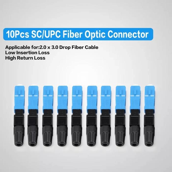 Gambar Fast connector SC UPC FO Fiber Optic 10 Pcs dari Edgecom Kota Administrasi Jakarta Pusat Tokopedia