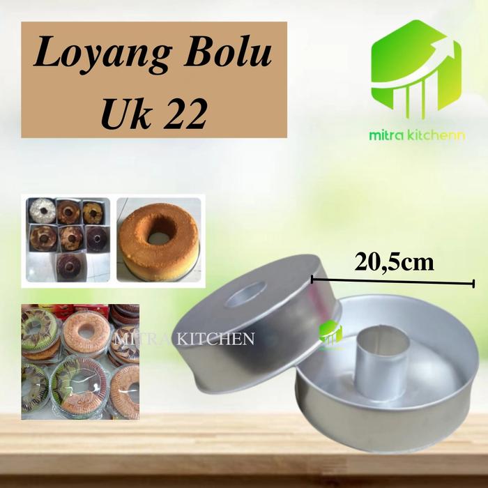 Gambar Loyang Kue Bolu Bulat Bolong Tengah Polos Bahan Alumunium Loyang Bulat dari mitra kitchenn Kota Bandung 5 Tokopedia