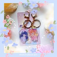 Gambar Sakura Cardcaptor/ Sailor Moon couple keychains dari matchalove art Kab. Bandung Barat 4 Tokopedia