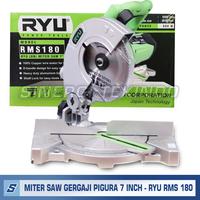 Gambar Mesin Potong Aluminium Kayu - RYU Miter Saw RMS 180 RMS180 [7Inch] dari SINERGITEKINDO Kota Yogyakarta 1 Tokopedia