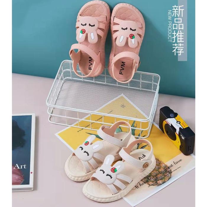 Gambar OMY RABBIT Sandal Anak Perempuan Bahan Karet Model Lucu 3-8 Tahun dari HUNEYBEE SHOES Kota Administrasi Jakarta Barat Tokopedia