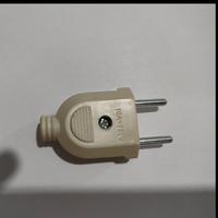 Gambar JIREH STEKER GEPENG MINI JUMBO PUTIH 1 PHASE/ COLOKAN LISTRIK STECKER dari Jireh Silicone Spray Kab. Tangerang 1 Tokopedia