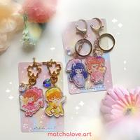 Gambar Sakura Cardcaptor/ Sailor Moon couple keychains dari matchalove art Kab. Bandung Barat 1 Tokopedia