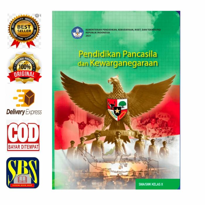 Gambar Buku Pendidikan Pancasila dan Kewarganegaraan SMA/SMK Kelas X Kurikulu dari SugengBookShop Kota Bandung Tokopedia