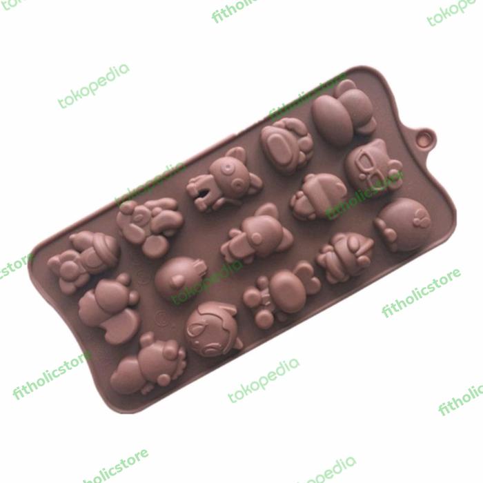 Gambar loyang silikon cetakan silikon cetakan coklat puding food grade dari fitholicstore Kota Semarang Tokopedia