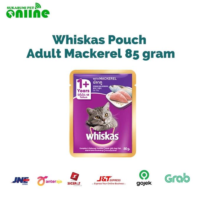 Gambar Whiskas Pouch Adult 80gr Wet Food Makanan Kucing Makanan Basah dari Sukabumi Pet Online Kota Sukabumi Tokopedia