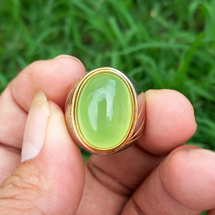 Gambar Cincin Batu Anggur Hijau Melon Asli Natural dari Toko Rehan27 Kota Administrasi Jakarta Timur Tokopedia