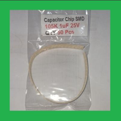 Gambar QTY 50 Pcs Capacitor Chip SMD 105K 1uF 25V dari Nivico shop Kota Administrasi Jakarta Barat Tokopedia