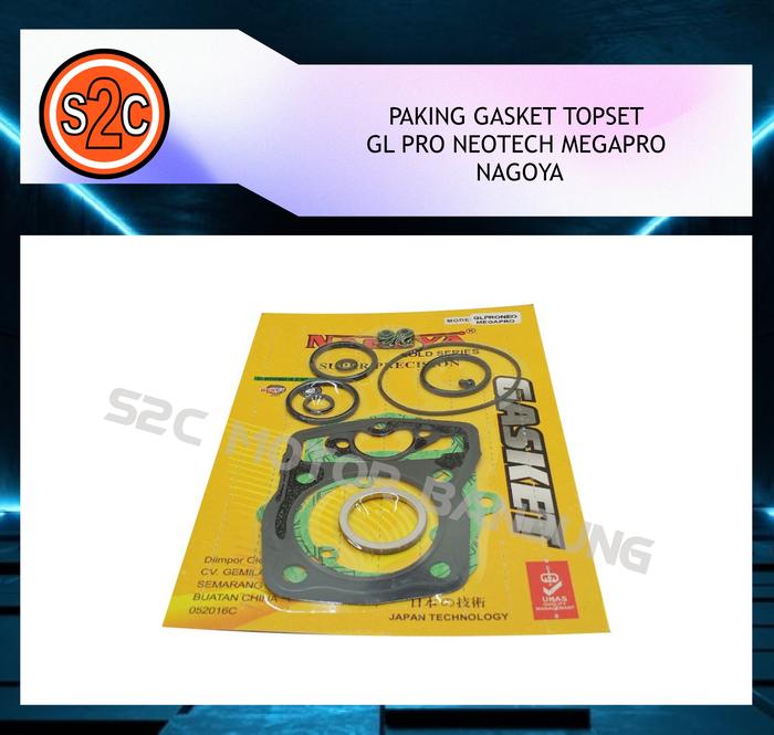 Gambar PAKING GASKET TOPSET GL PRO NEOTECH MEGAPRO TIGER NAGOYA dari S2C MOTOR Kab. Bandung Tokopedia