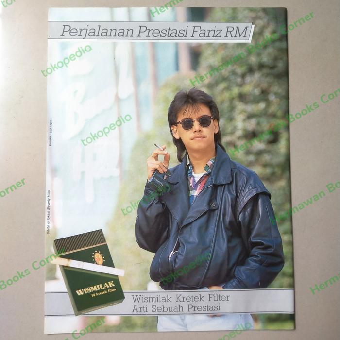 Gambar Iklan jadul okok dengan model Fariz RM - original dari majalah 1990 dari Hermawan Books Corner Kota Tangerang Selatan Tokopedia