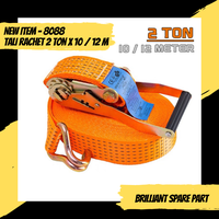 Gambar Ratchet Tie Down / Cargo Lashing Belt / Pengikat Barang 2 Ton x 10 12M dari Brilliant Spare Part Jakarta Utara 1 Tokopedia