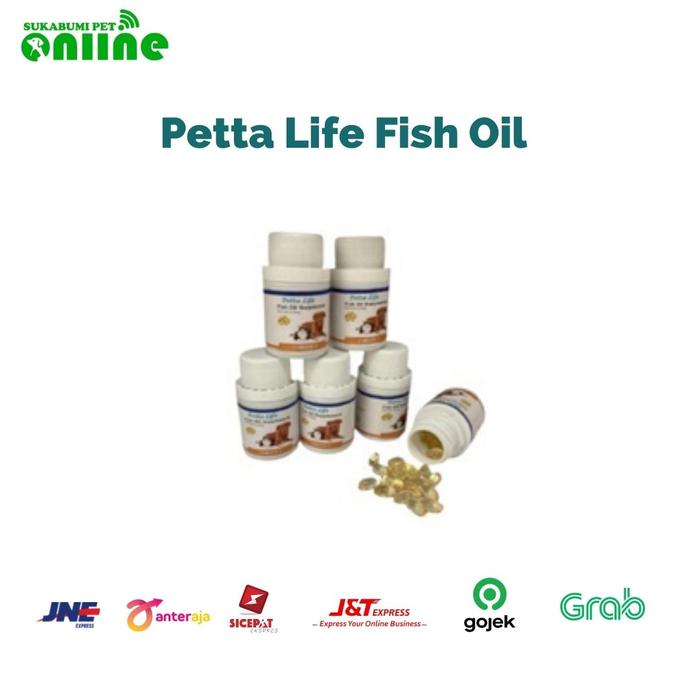 Gambar Petta Life Fish Oil For Cat&Dog 50 capsule Vitamin Kucing Minyak Ikan dari Sukabumi Pet Online Kota Sukabumi Tokopedia
