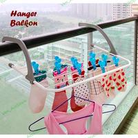 Gambar Hanger BALKON JEMURAN Gantungan Serbaguna Jemuran Handuk Baju Sepatu dari Ven_AccStore Jakarta Barat 2 Tokopedia
