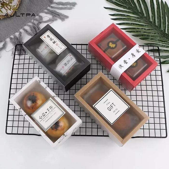 Gambar Box Mooncake Mid Autumn Sekat 2 Mika Dus Cookies Packaging Kue Bulan dari shinning starr Kota Administrasi Jakarta Timur Tokopedia