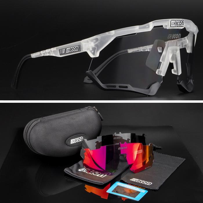 Gambar Kacamata Olahraga Sepeda SCICON Photochromic 3 Lens Sport Not POC 100% dari Rotes Kota Surabaya Tokopedia