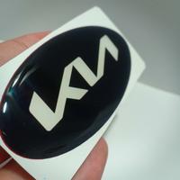 Gambar KIA NEW Emblem sticker timbul resin lentur dari cindul variasi Kab. Tegal 2 Tokopedia