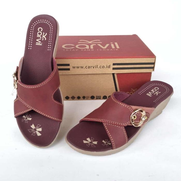 Gambar Sandal wanita wedges / sandal carvil wanita / sandal cewek terbaru dari mita'shoes Kab. Tangerang Tokopedia
