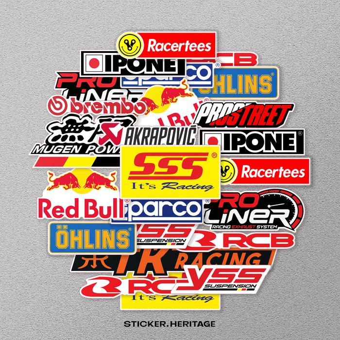 Gambar Sticker Stiker MOTOR RACING | Stiker Motor | STICKER HELM,Stiker case Motorcycle dari Sticker heritage Kota Bandung Tokopedia