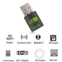 Gambar USB Wifi & Bluetooth Adapter Dual Band 2.4 & 5Ghz 600mb Bluetooth 4.2 dari Electronic Life Jakarta Timur 3 Tokopedia