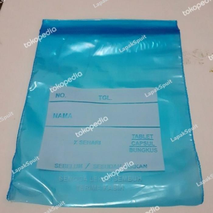 Gambar plastik klip obat biru 10 pack dari LapakSpuit Kab. Bekasi Tokopedia