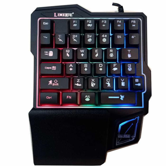 Gambar Single Hand Keyboard Gaming RGB 35 Keys - GK103 dari CTR Group Kota Surabaya Tokopedia