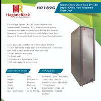 Gambar Hagane Rack Server Close Rack Glass Door 20U Depth 900mm - HR209G dari Pieroku Kota Administrasi Jakarta Utara 2 Tokopedia
