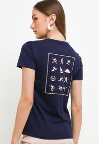 Gambar Fila Kaos Wanita Sezhy - Navy - L dari FILA Official Store Kab. Bandung 2 Tokopedia