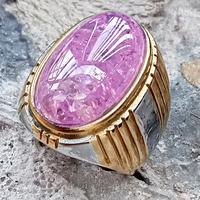 Gambar CINCIN BATU BRAZILIAN ROSE QUARTZ PECAH SERIBU dari azzaim stone Kota Administrasi Jakarta Timur 2 Tokopedia