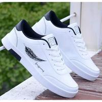 Gambar sepatu pria wanita sneakers jimmy official ss senji motif daun keren dari Jimmy Official Store Kab. Bogor 4 Tokopedia