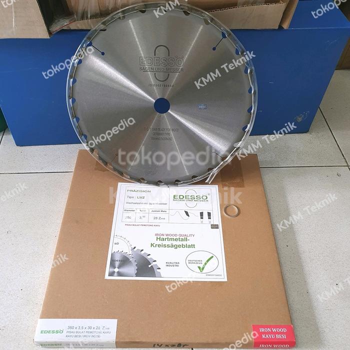 Gambar EDESSO CIRCULAR SAW 14" X 28 T MATA GERGAJI BELAH 14 INCH KAYU BALOK dari Kmm Teknik Kota Medan Tokopedia