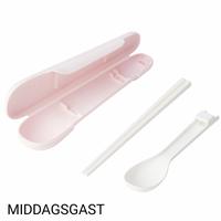 Gambar Set sendok dan sumpit dengan kotak, biru, merah muda dari Japada Kota Tangerang Selatan 2 Tokopedia