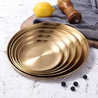 Gambar Piring Makan Dekorasi Stainless Steel European Gold Piring Saji Kue dari Omenta Shop Kota Administrasi Jakarta Barat 2 Tokopedia